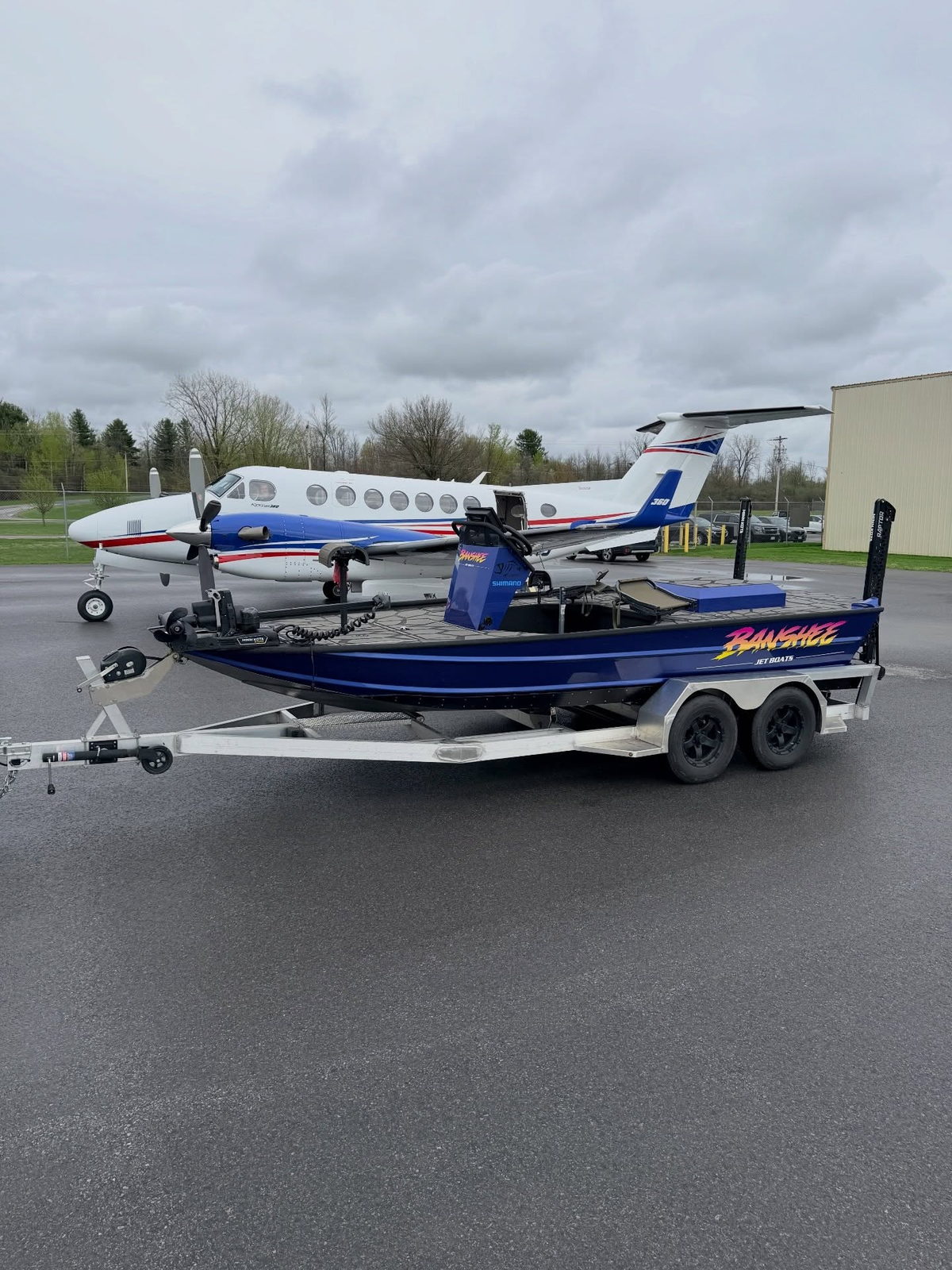 The SR 72 Inboard Jet on its trailer